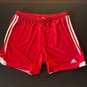 Red Adidas Soccer Shorts
